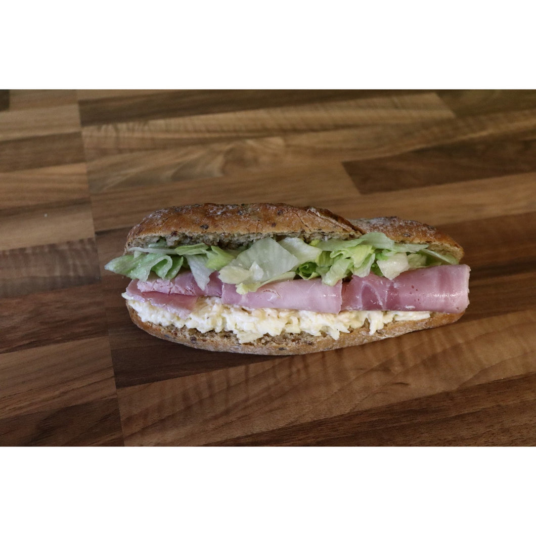 Cheese Ham, Mayonaise and lettuce